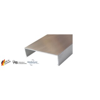 Deckprofile - Alu Klemmdeckel für 100 mm Montagesystem (blank, weiß, silber, antrazit)