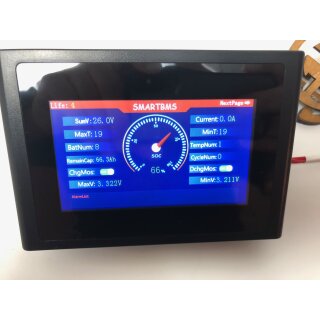 TouchScreen 4.3 Zoll f&uuml;r DalyBMS (nur ab 8s &amp; RS485)