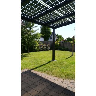 PV Alu Terrasse komplett SET incl. FLEXUS Modulen - 4m Breite