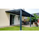 PV Alu Terrasse komplett SET incl. FLEXUS Modulen - 4m Breite