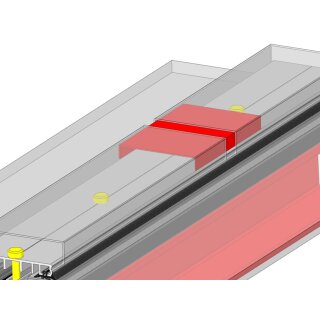 Sto&szlig;verbinder  f&uuml;r 100 mm f&uuml;r PREMIUM Montagesystem blank (VH)