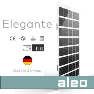 aleo elegante 210Wp 9 mm 950x1600mm Glas PV Terrasse (0%MwSt)