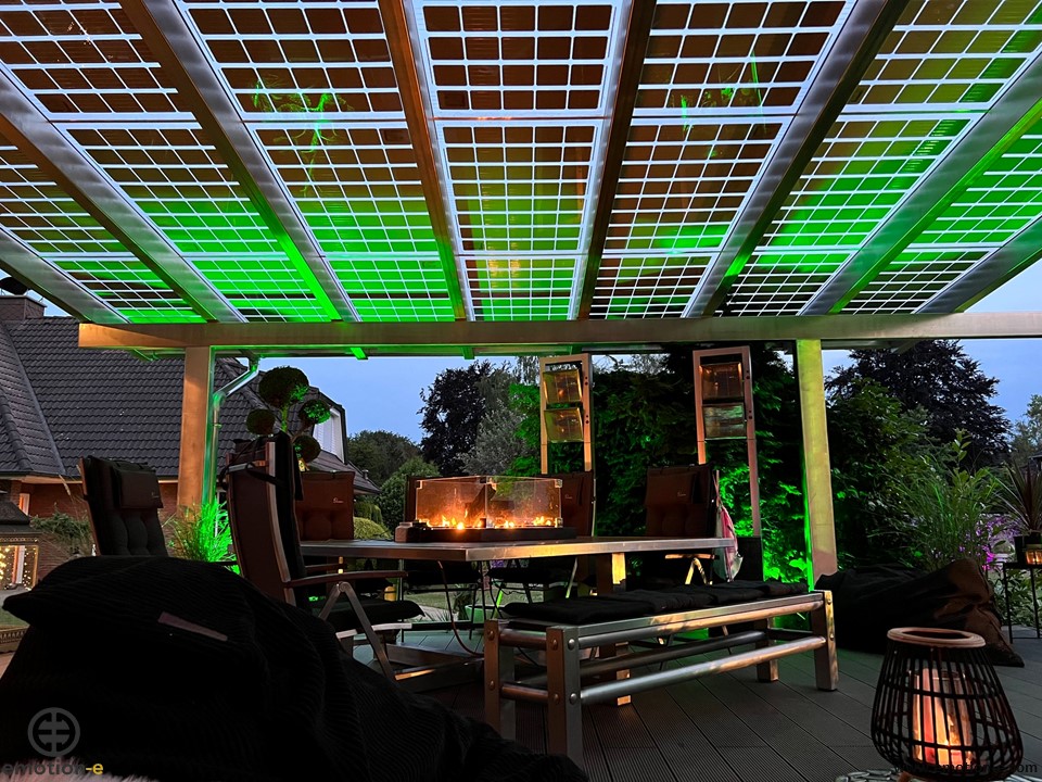 Terrasse mit LED Beleuchtung